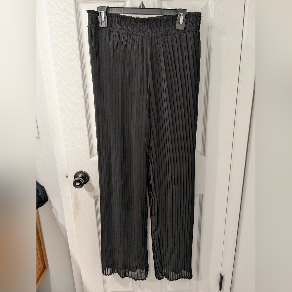 Size L Pleated Black Pants
